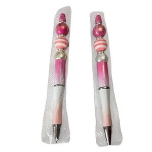 Pink Ombre Beaded Handmade Pen